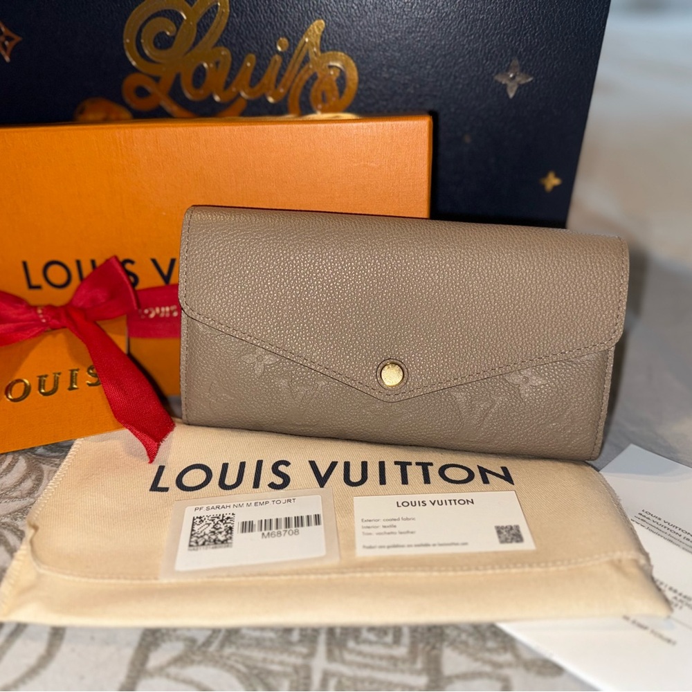 BNWT Louis Vuitton Empreinte Sarah  Wallet